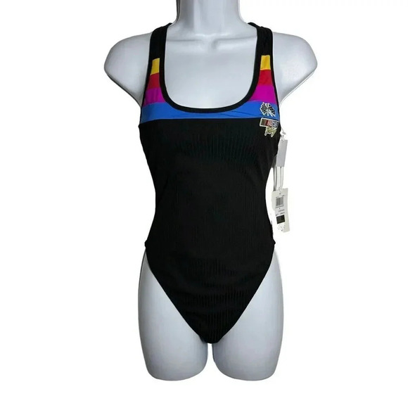 HURLEY x NASCAR One piece swimsuit womens size Small NWT Racing stock car - Picture 10 of 10